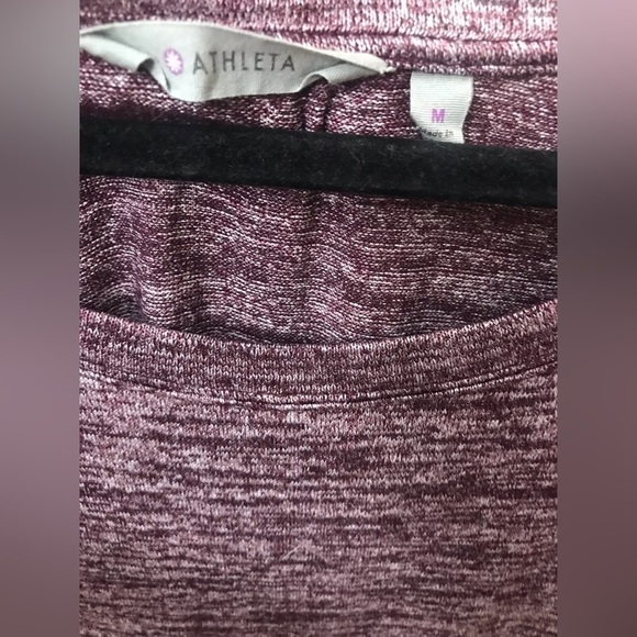 ATHLETA ‘Pose’ Womens Modal Crew Neck Long Sleeve Marled Tunic Soft Top Size M - Picture 12 of 13